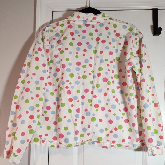 Pine Cone Hill Fine Linens Colorful Polka Dot 2 Piece Pajama Set Small - Picture 6 of 12